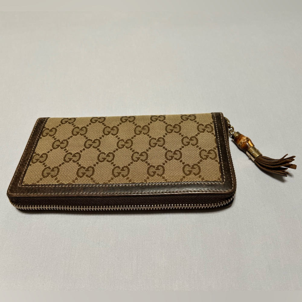 Gucci Bamboo Tassel Zip Wallet